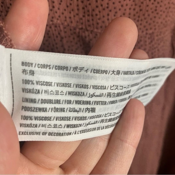 Abercrombie Smock Dress Mauve Size Small - Picture 12 of 14